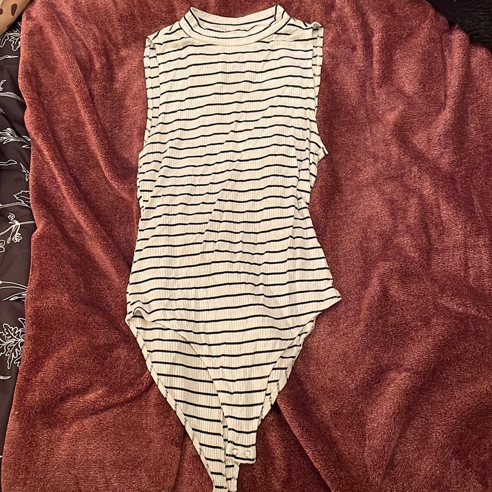 Tank top bodysuit turtleneck